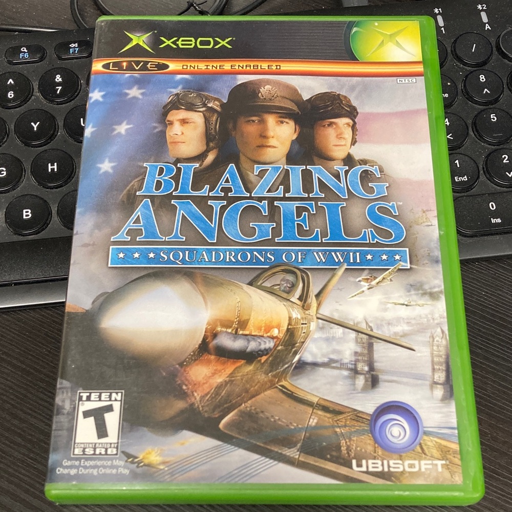 Blazing Angels: Squadrons of WWII for original OG Xbox - Game Case and manual